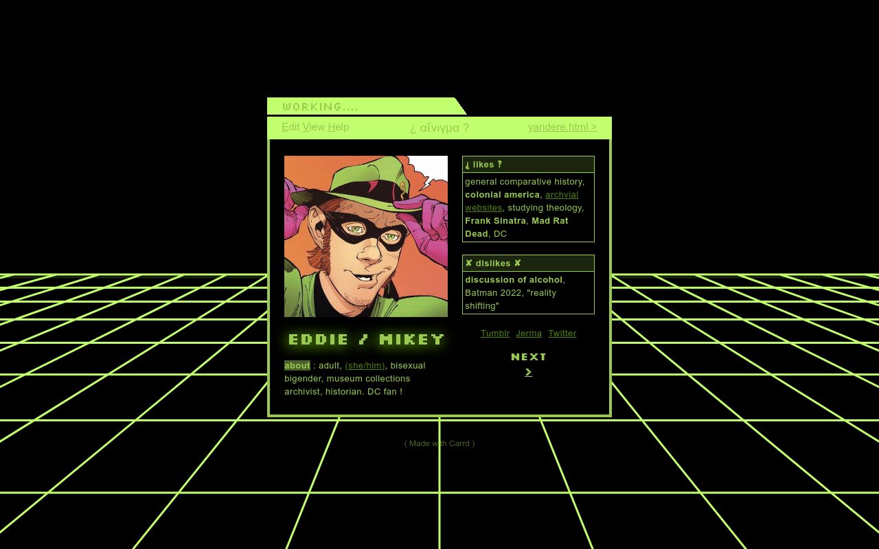 The Riddler Playing Card riddler.html